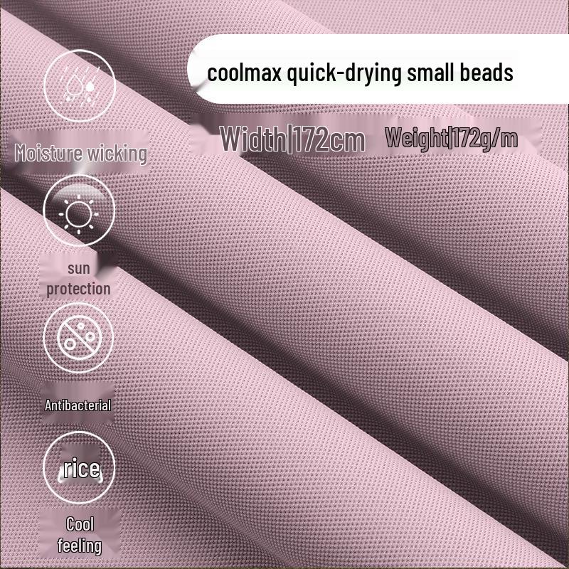 CoolMaxi Quick-Dry 10A Antibacterial Cool-Touch T-Shirt Fabric