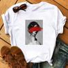 Women's T-Shirts 2023 Harajuku Feather Butterfly Top Female T-Shirt Modernist Sexy Lady Clothes O-Neck Casual Ladies Tops Shirts