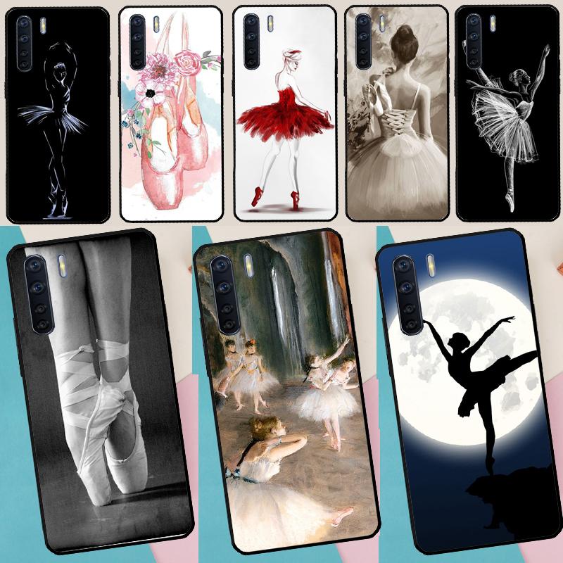 Чехол для телефона Танцовщица Балерина Для Oppo A16 A76 A78 A96 A58 A18 A38 A98 A17 A77 A80 A40 A60 A74 A94 A54 A15 A57S