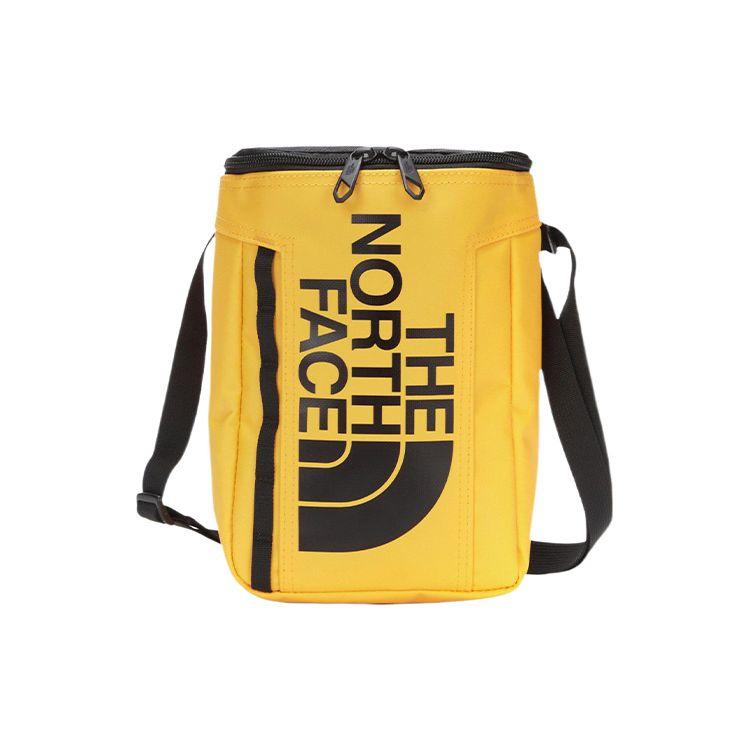 The North Face Large Letter Logo Zipper Closure Polyester Shoulder Bag Unisex Shoulder Bag Yellow NN2PN41B