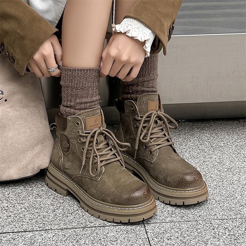 Мужские ботинки Мартин в британском стиле, осенне-зимние вельветовые рабочие сноубутсы, мужские ботинки средне-желтого цвета 6516-K