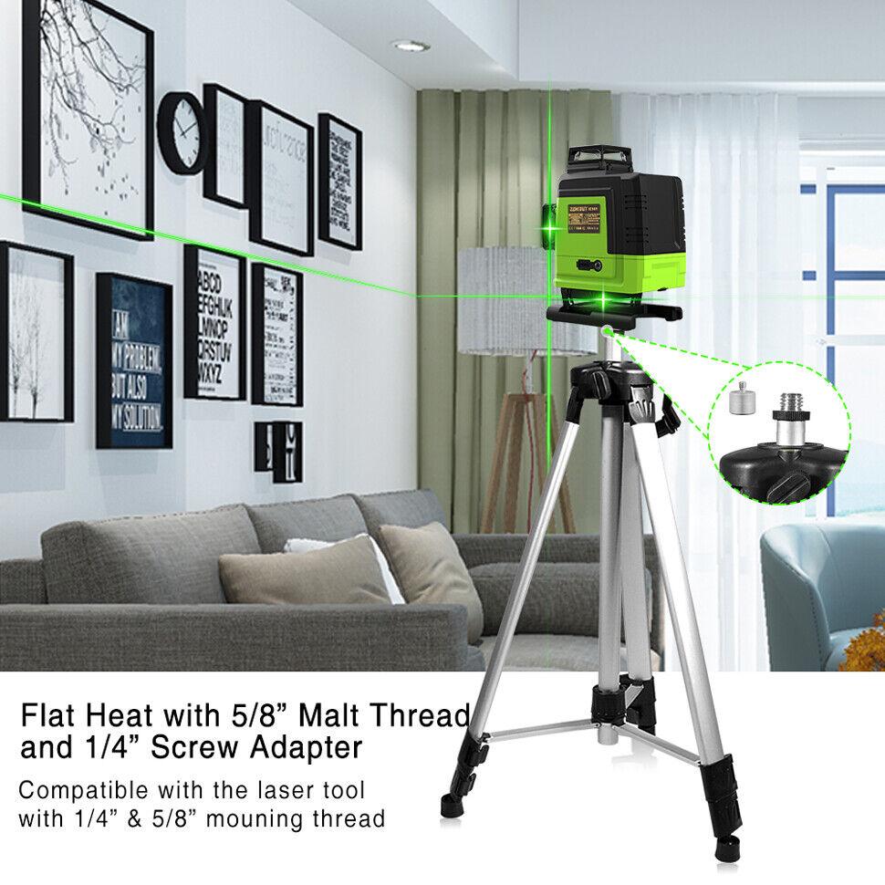 Алюминиевый штатив с покрытием для лазерного уровня с регулируемыми ножками и сумкой для переноски