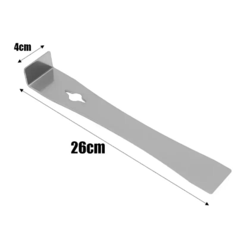 3 In 1 Stainless Steel Pry Bar Flat Head Multifunction Woodworking Scraper Lever Wooden Board Dismantling Spatula Nail Lift Tool