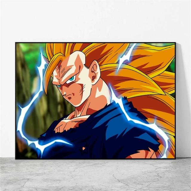 Семь фигурок Dragon Ball, принты и принты, высококачественное искусство для украшения стен гостиной