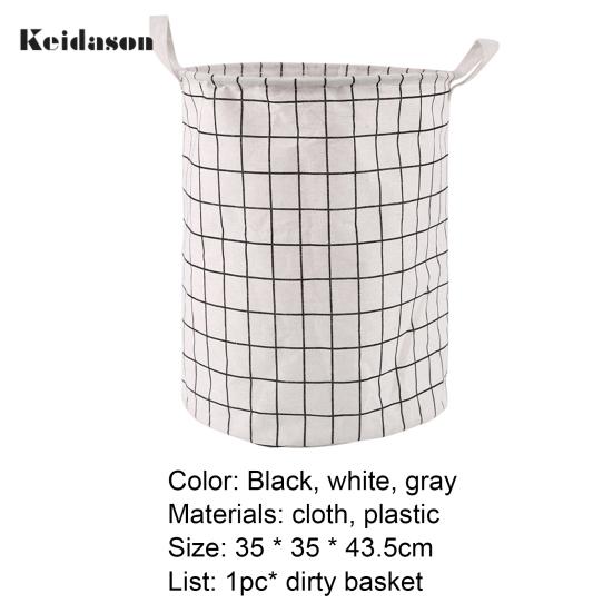 Складная водонепроницаемая корзина для одежды Puntos большой вместимости с квадратной ручкой для хранения белья