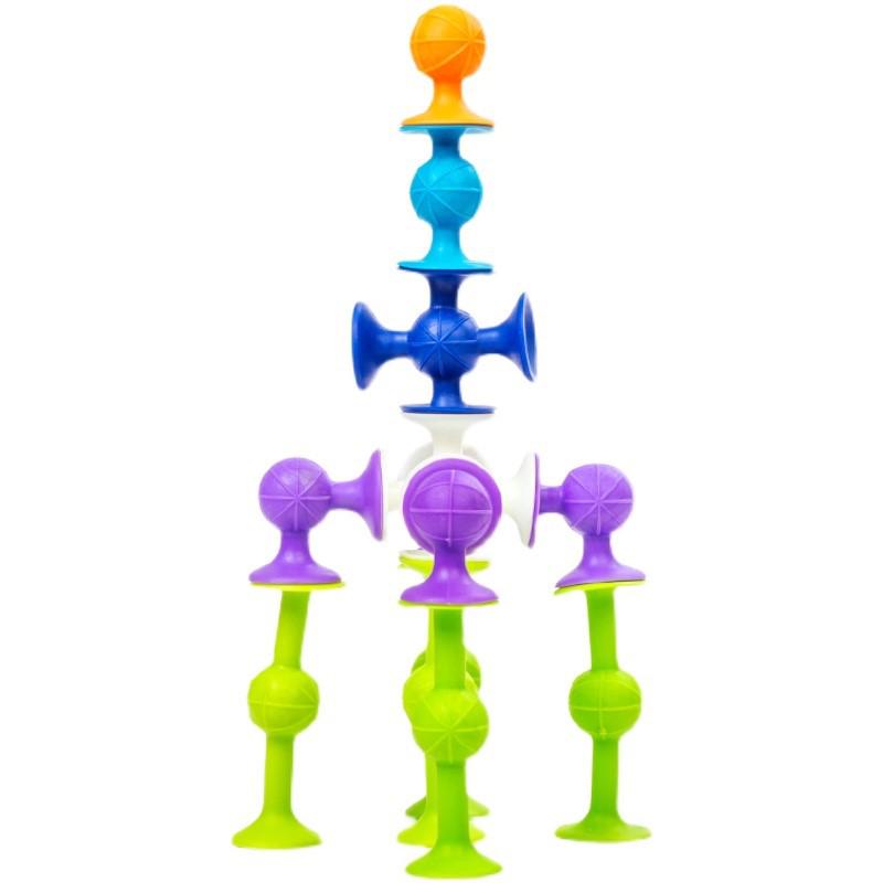 Suction Cup Sticky Building Blocks for Kids: Animal & Spider-Man Themes