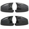 For BMW 5-Series E60 E61 LCI Sedan 2008 2009 2010 Glossy Black Carbon Fiber Look Sticker Style Rear View Mirror Cover