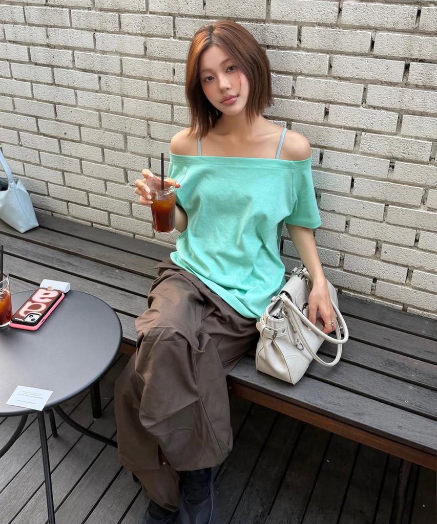 ODS Tone Off-Shoulder Tee (Opal Mint)