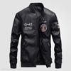 Leather Jacket Men Autumn Casual PU Motorcycle Jacket Warm Fleece Winter Coat Comfort Bomber