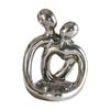 Abstract Couple Figurine Tealight Candle Holder Desktop Decoration Multipurpose for Bathroom Anniversary Gift 9x7.5x12cm