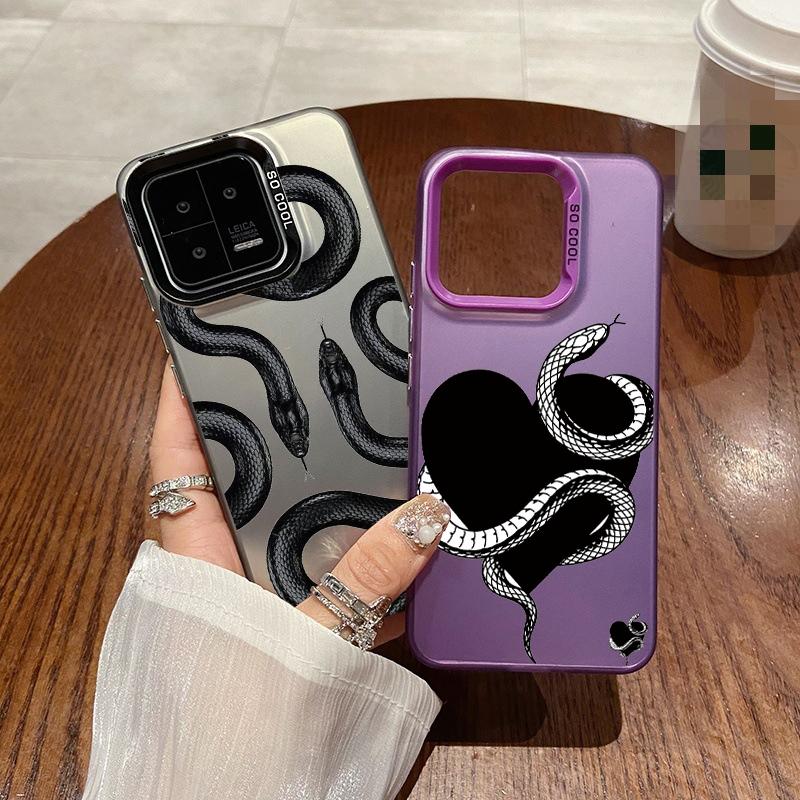 Крутой чехол Snake для iPhone 16 Samsung A55 A35 A34 S24 FE Xiaomi Redmi Note 13 Pro 14C Huawei Honor 200 противоударный бампер для телефона с защитой от царапин