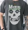 Футболка Misfits Crimson Ghost 80-х Панк-рок Винтажная Черная Comfort Colors 1717