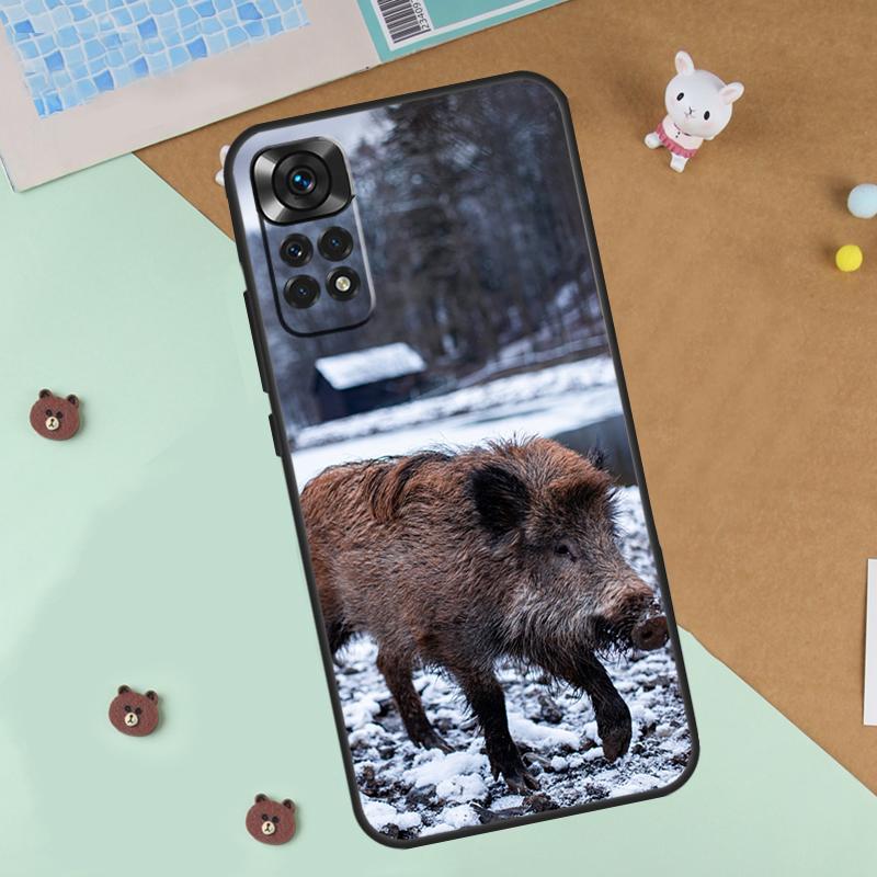 Чехол с рисунком кабана для Xiaomi Redmi Note 13 14 9 10 11 12 Pro 10S 11S 12S Чехол для Redmi 13C 10C 12C 14C