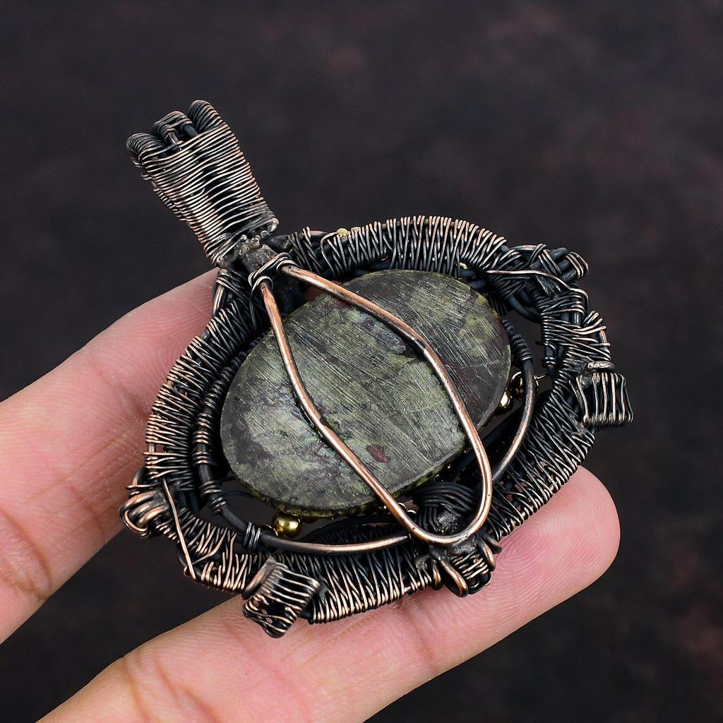 Tree Of Life Dragon Bloodstone Pendant Copper Wire Wrapped Gemstone Pendant Handmade Pendant Wedding Gifts Tree Of Life Copper Wire Jewelry