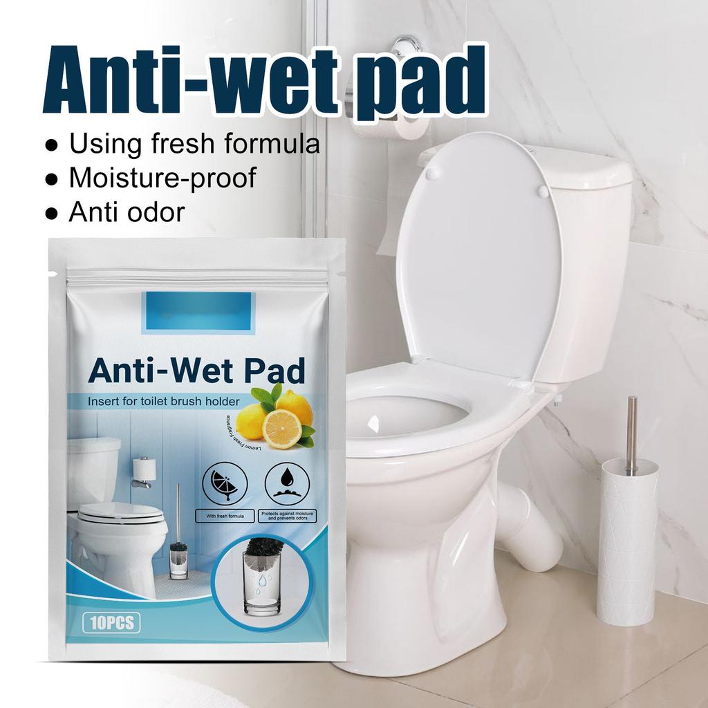 10x Toilet Brush Pads, Sufficient For About 30 Weeks Hygiene In The Bathroom