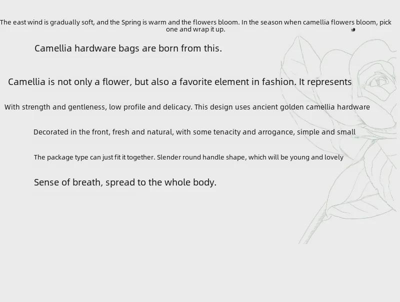 Женская сумка-ведро Camellia Fragrance Style высокого класса 2022: Одно плечо, сумка-мессенджер, аксессуар с бриллиантовой цепочкой