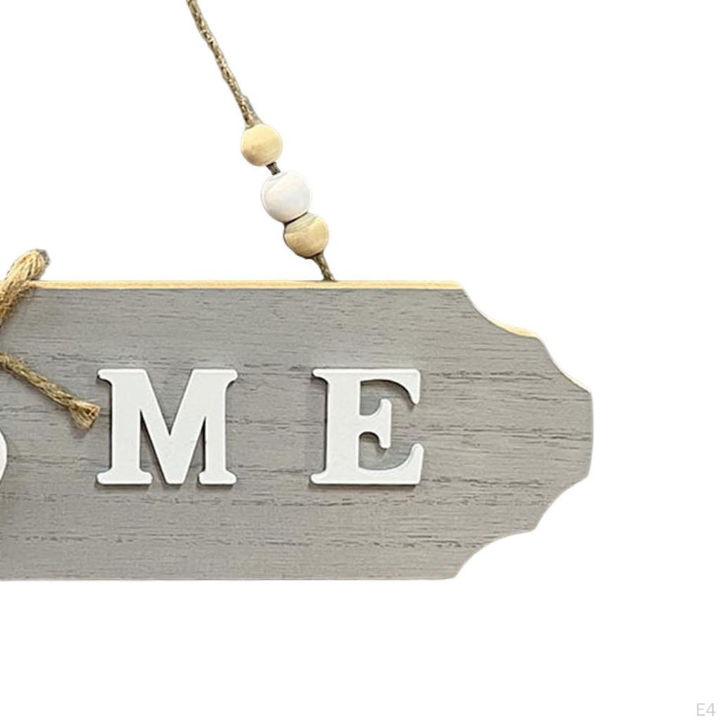 Handcrafted Wooden Door Sign with Elegant Bow Detail