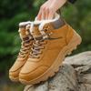 Мужские зимние ботинки Теплые утепленные походные ботинки Уличные сноубутсы Нескользящие Высокого качества