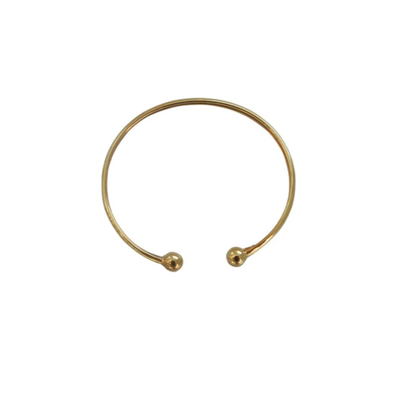 LAYERMOOD [СЕРДЦЕ] Золотой браслет с одной бусиной(925silver)