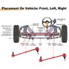 UXCELL No.K750660 2pcs Front Sway Bar Links Stabilizer Link Kit for Buick LaCrosse Regal for Chevrolet Impala Malibu
