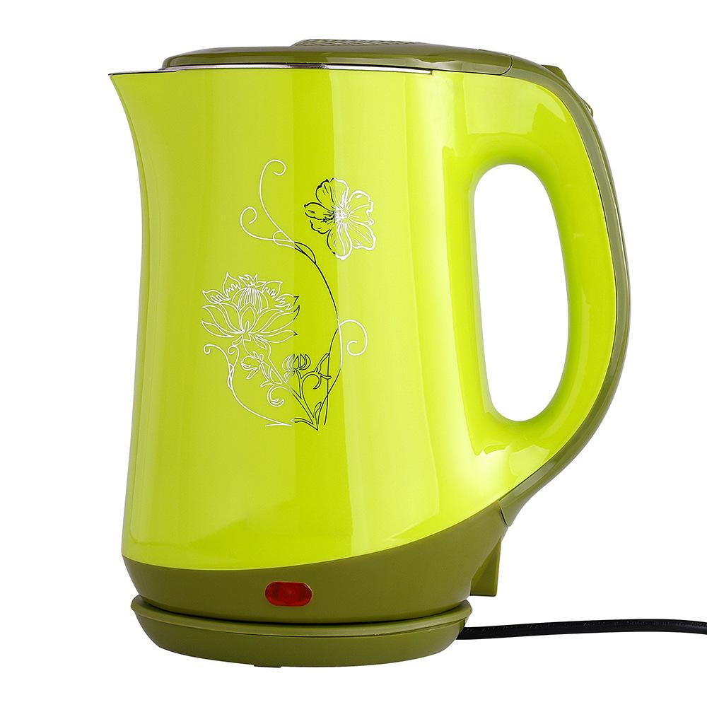 Электрический чайник Бытовой электрический чайник Двухслойный электрический чайник из нержавеющей стали