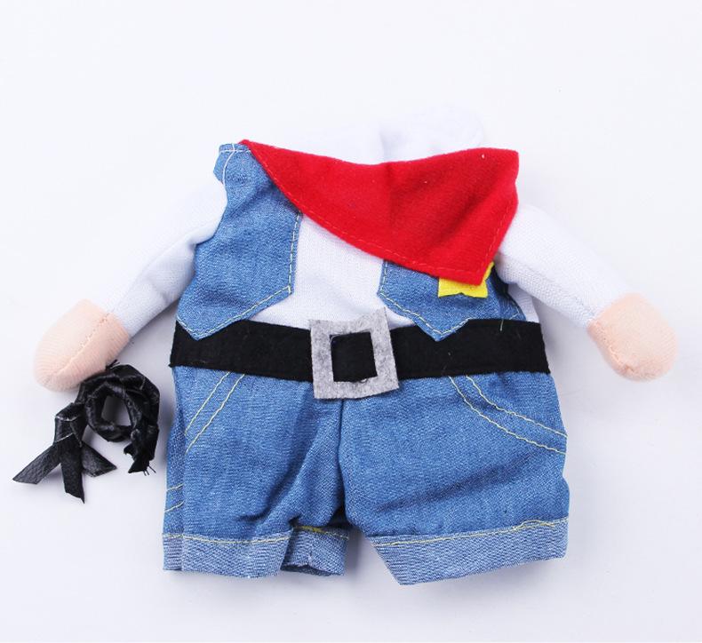 Костюм для питомца в стиле вестерн-ковбоя: Смешной наряд в стиле TikTok для кошек и собак