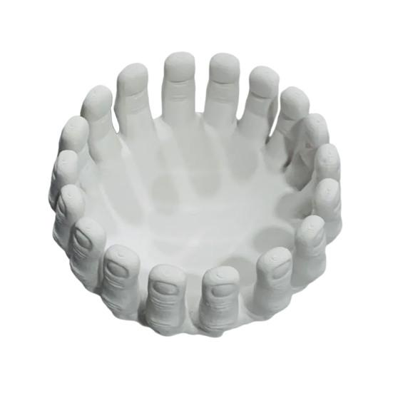 Готический Хэллоуин Скелет Руки Конфетница Подставка Легкий Компактный Контейнер для Хранения Настольный Декор