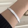 Xiaomi 100% Solid 925 Sterling Silver Retro Bracelet for Women Men Vintage Handmade Sparckling Flat Simple Bracelet Birthday Gift