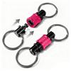 360 Degree Rotation Detachable Keychain Clip Retractable Key Chain  Hiking Accessories