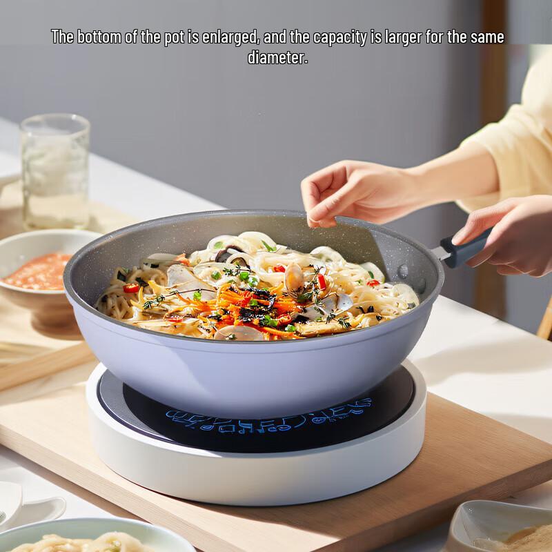 COOKER KING Craftsman Purple Maifan Stone Non-stick Wok