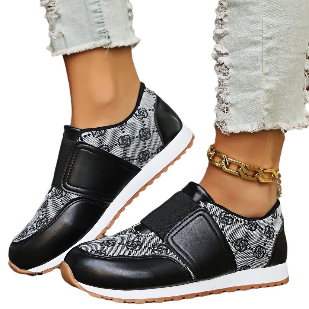 Роскошные брендовые удобные повседневные спортивные туфли женская обувь мода 2024 весна дышащая мода слипоны на плоской подошве вулканизированные туфли