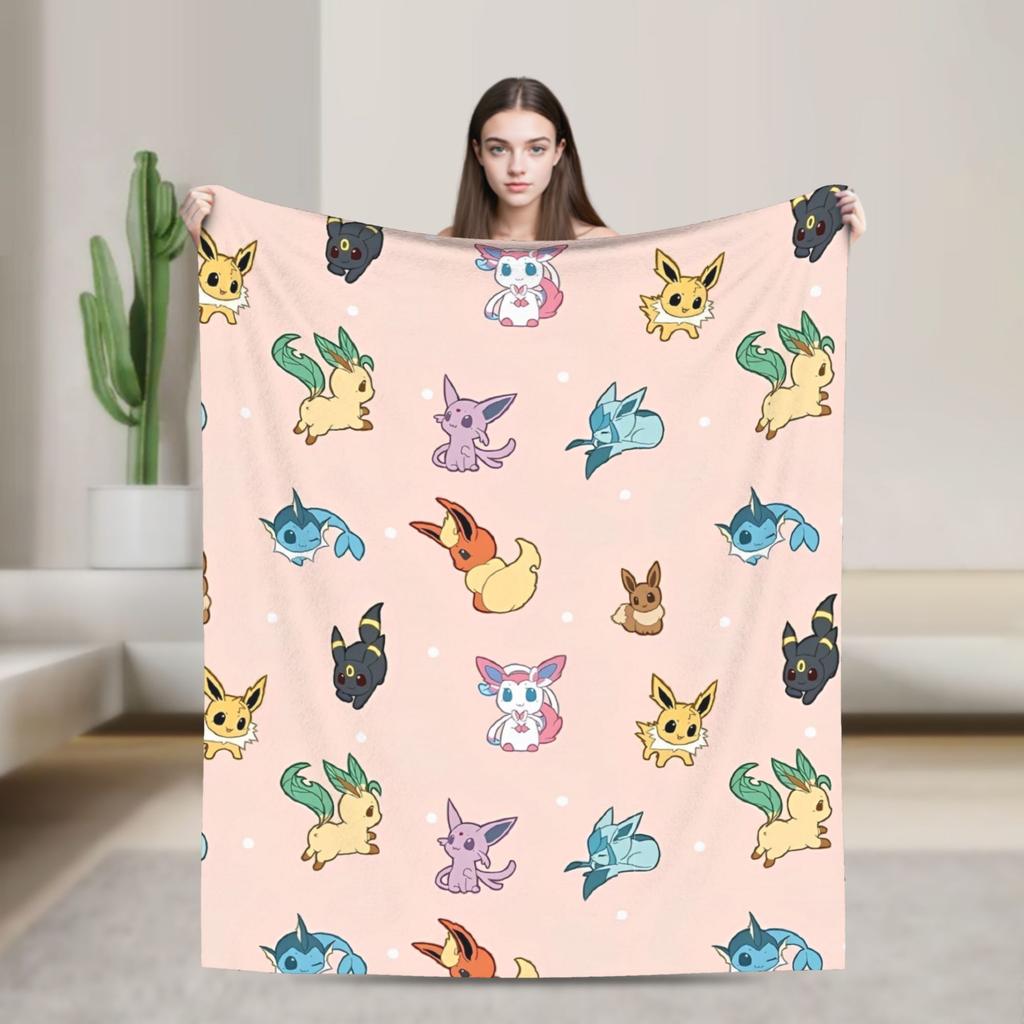 Cute Cartoon Squirtle Blankets Poke-Mon Flannel Awesome Warm Throw Blankets for Home Restaurant Spring Autumn