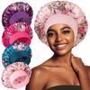 Vidsel Satin Bonnet for Silk Hair Wide Band Sleep Cap for Curly Hair Braids 4-Piece Women, Bonnet,