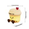 Led Light Milk Tea Cup Night Light Silicone Material Cartoon Table Lamp  Bedroom Decor