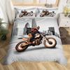 ThreePiece Bedding Off Road Motorcycle 3D Digital Printing Bedding Home Textiles