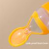 90ml/3oz Baby Silicone Spoon Feeder, Rice Paste Silicone Bottle & Spoon Set, Squeeze Food Feeder for Outside and Home Easter Gift