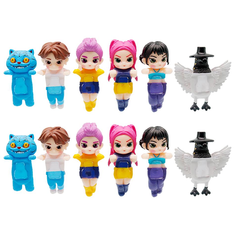 Версия Q K-pop Охотники на демонов коробка Фигурка Игрушка Derpys Tiger Rumi Mira Zoey Sussy Фигурка Кукла Фанаты Рождество день рождения Подарок