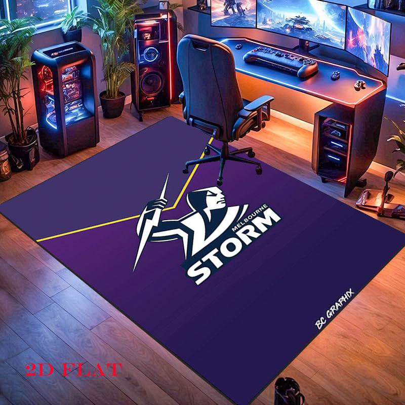 Melbourne Storm Carpet Rug for Living Room Bedroom Home Sofa Decoration,Kids play Nonslip Floor Mat