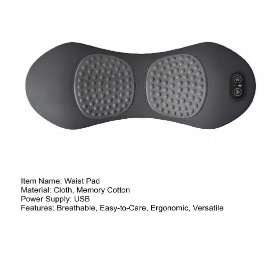 Lumbar Support Pillow Deep Tissue Massager with Heating & Vibration Memory