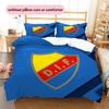 Djurgardens IF Pattern Bedding Quilt Set  Home Decoration  Gift (1 * duvet cover + 2 * pillowcase  without core).xwn
