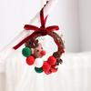 Creative Vine Wreath Christmas Decoration Ornament for Festive Atmosphere and Photography Prop