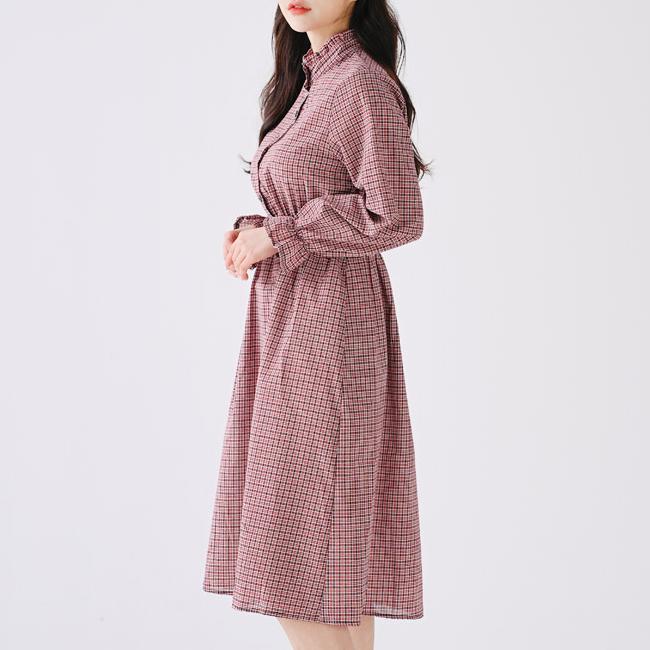 Dress For Women Check Pattern
