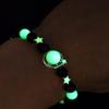 Obsidian Jinsha Stone Luminous Fluorite Bracelet Stylish Simple Luminous Planet Couple Gift Bracelet