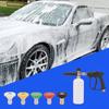 High Pressure Snow Foam Jet Lance Sprayer for Car Washer Cleaning Tools 1L Soap Bottle Cleaning Water Gun with 5 Spray Nozzles