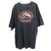 Harley Davidson Short Sleeve T-shirt 3XL Black Big Size Men's Used