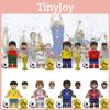 Soccer Star Series Team Building Blocks Set Small Plastic Pieces