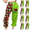 Women's Casual Fashion Christmas Printed Casual Sweatpants Elastic Waist Drawstring Pants