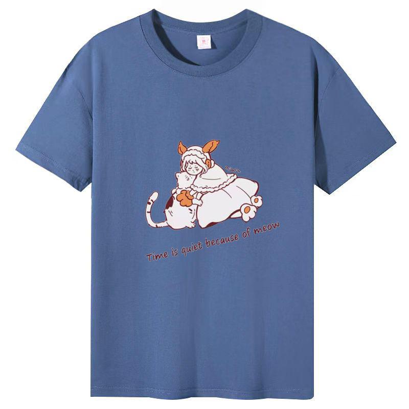 Футболка с короткими рукавами Cotton Bear, женская, лето 2025, новинка Harajuku Wind Design, белая футболка с короткими рукавами