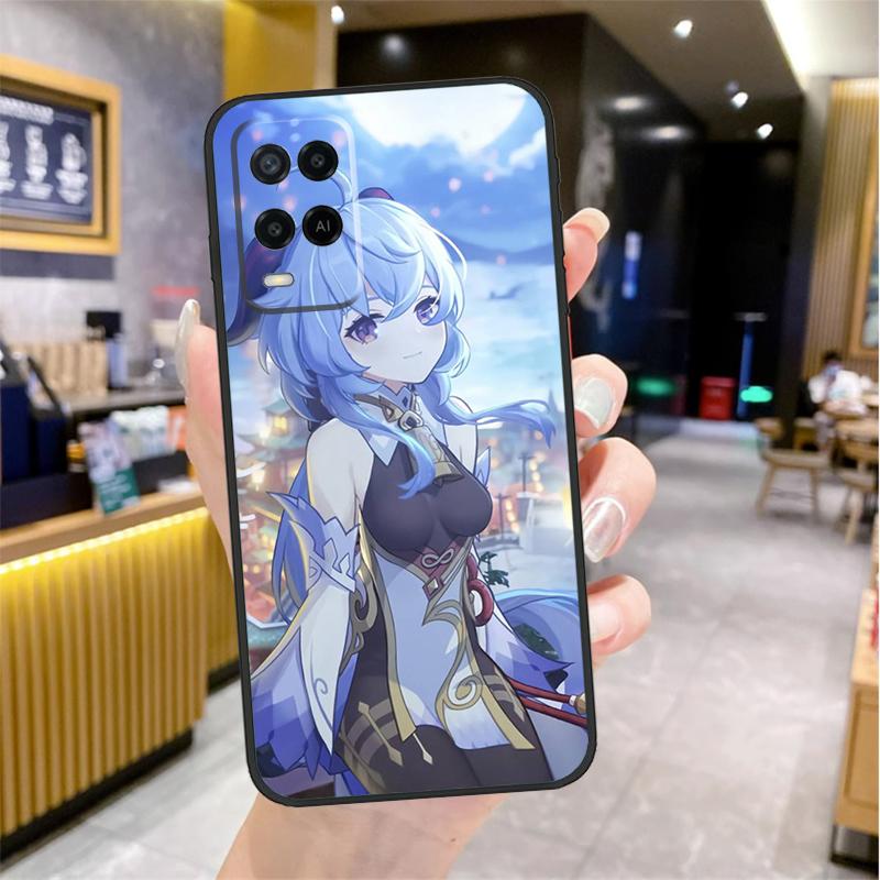 Чехол Ganyu Genshin Impact для Oppo A96 A76 A16 A17 A18 A60 A80 A40 A38 A58 A78 A98 A94 A74 A54 A15 A57 A77 A5 Pro
