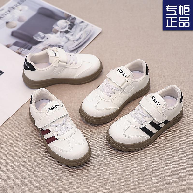 2024 новая мальчиковая обувь для доски детская обувь для нравственного воспитания обувь на мягкой подошве повседневная обувь легкая модная белая обувь для девочек спортивная обувь